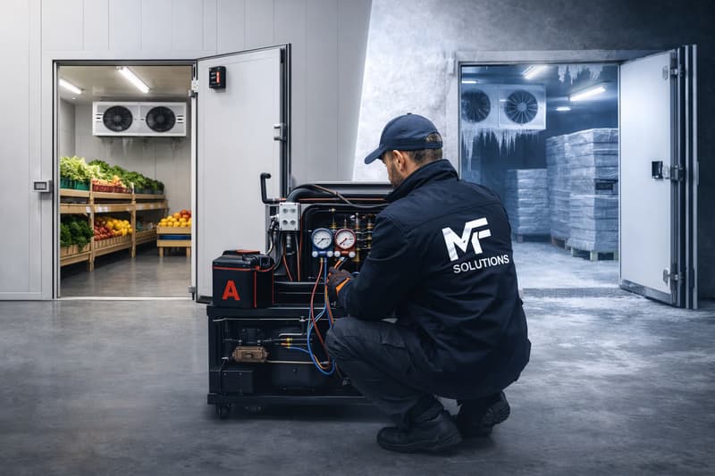 Chambre froide professionnelle en inox